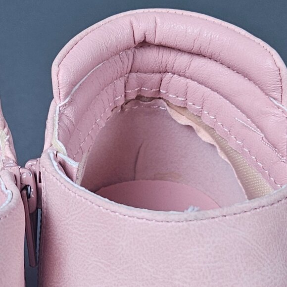 Dream Pairs Pink Blush Platform Wedge Sneaker Ankle Booties - Picture 11 of 14